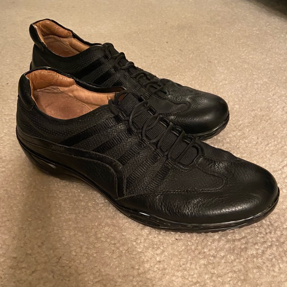 Black  Leather Softshoe by Medicus